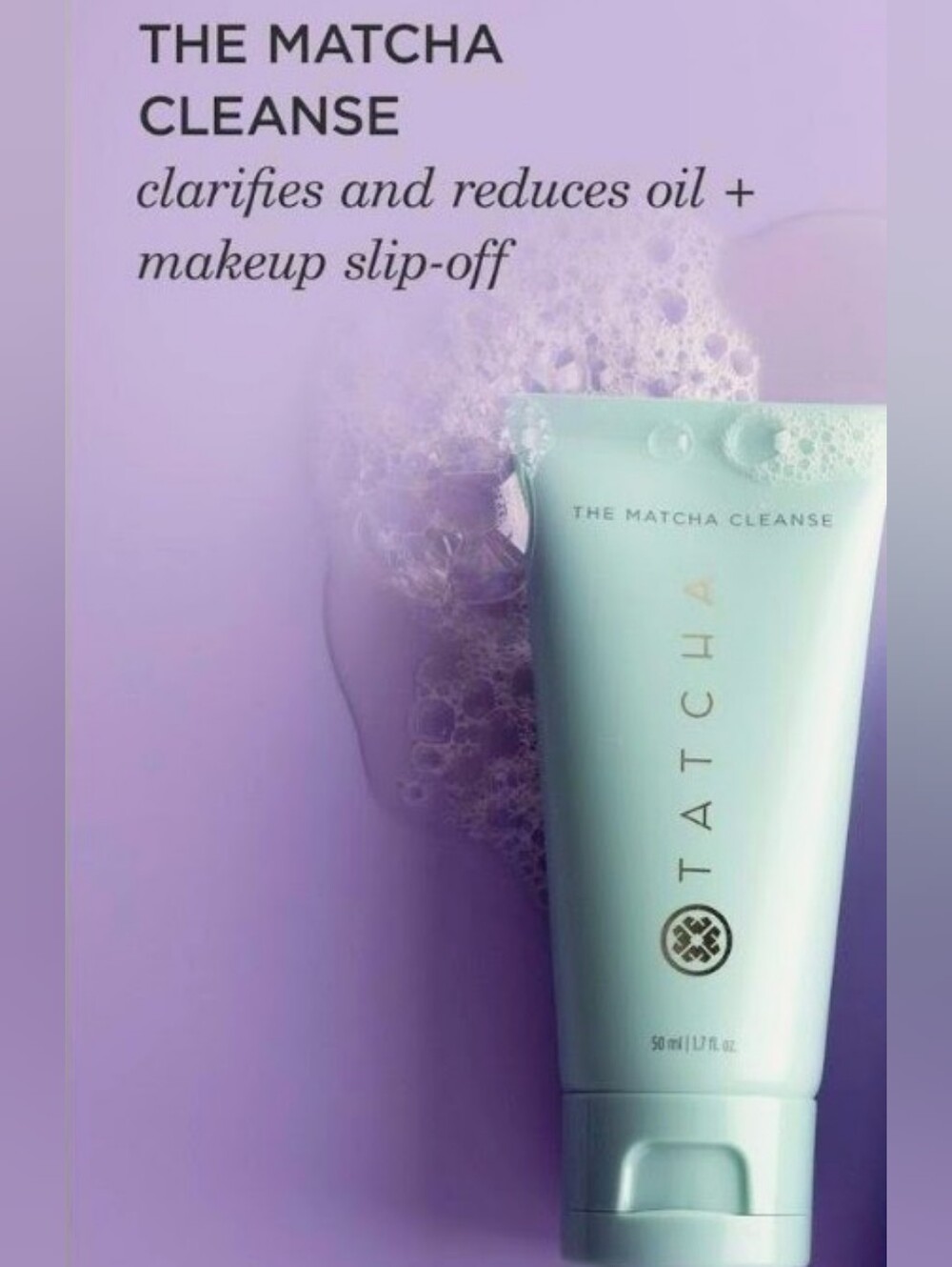 TATCHA THE MATCHA FOAM CLEANSER.